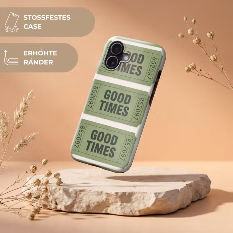 Kaartje - Vintage - Groen - Evenement - Collectie Toughcase MagSafe Apple iPhone 17 klein -USP_RandenV_DE