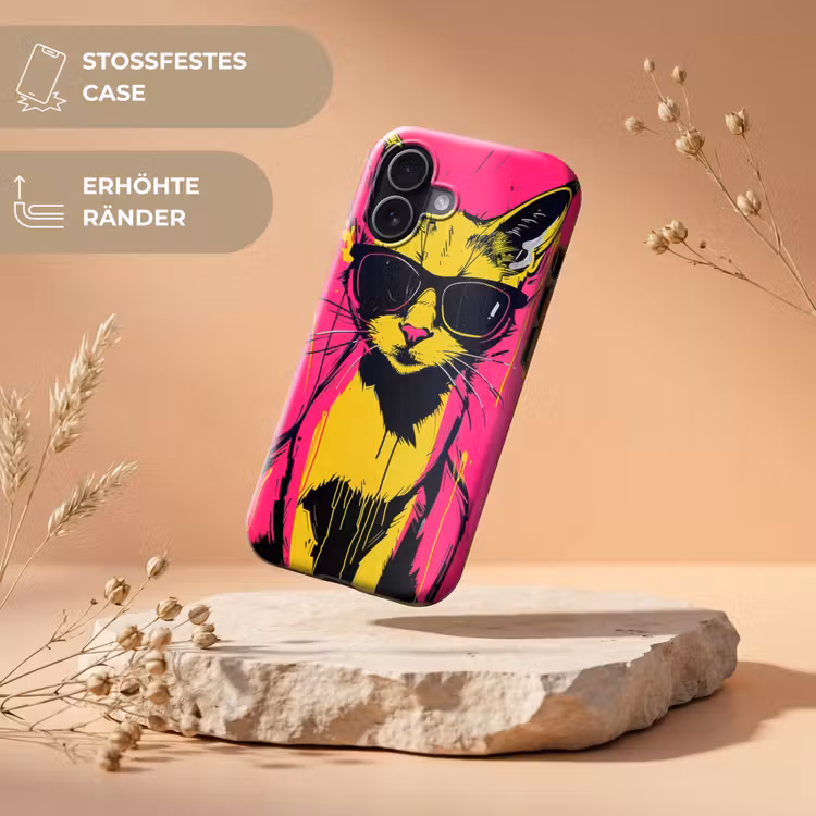 Kat - Art - Zonnebril - Roze Toughcase MagSafe Apple iPhone 17 klein -USP_RandenV_DE