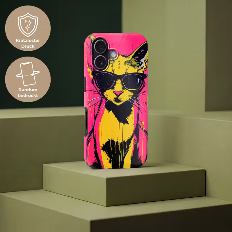 Kat - Art - Zonnebril - Roze Toughcase MagSafe Apple iPhone 17 klein -USP_PrintM_DE