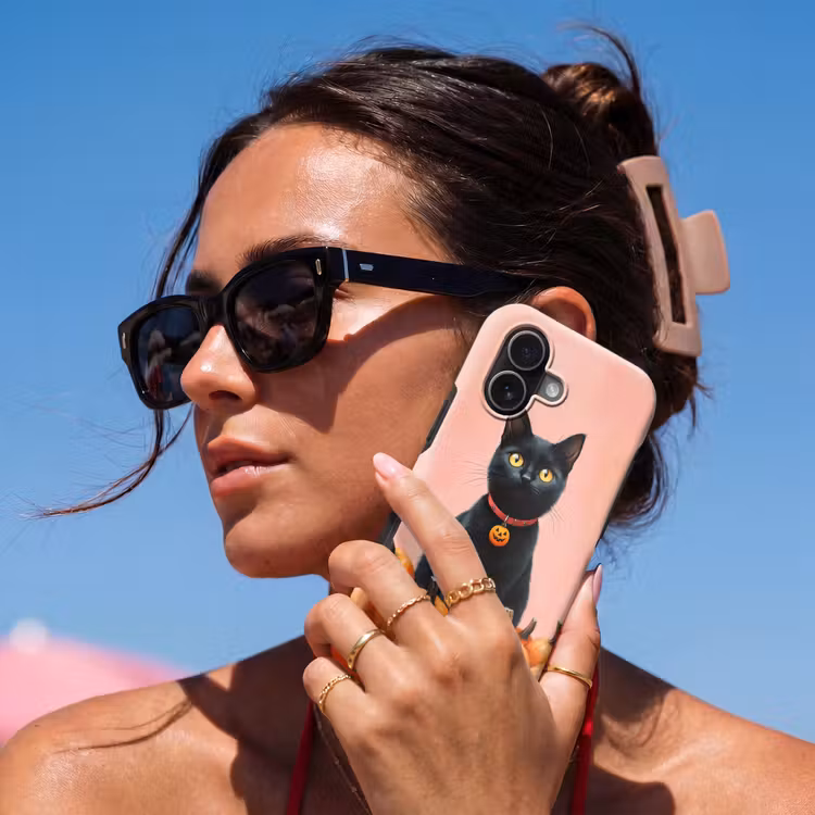 Kat - Pompoen - Roze Toughcase MagSafe Apple iPhone 17 klein -Sfeer2V