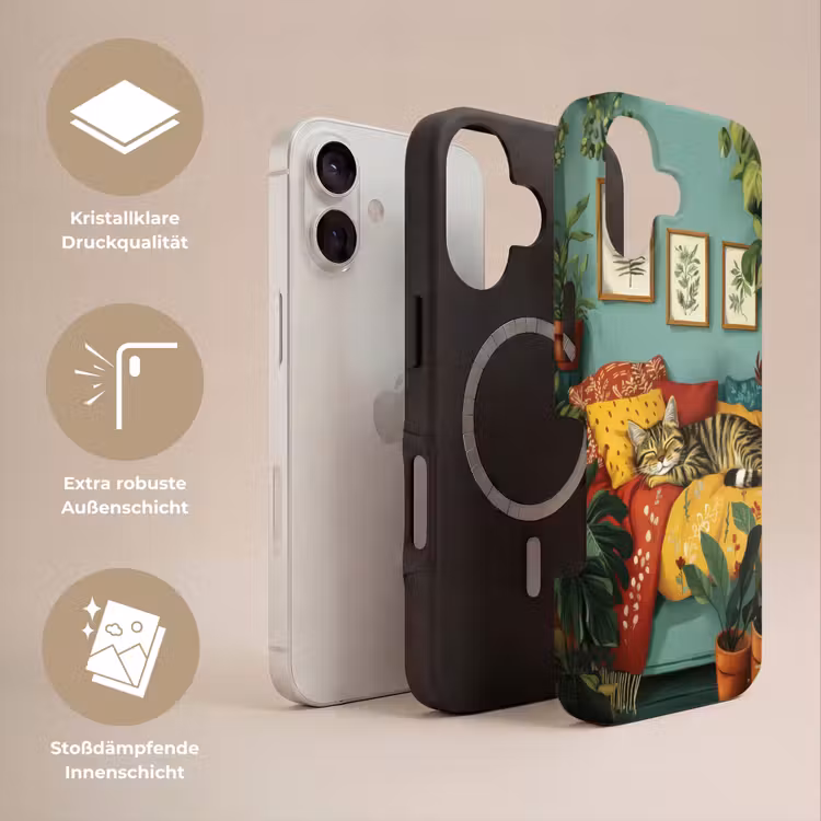 Kat - Planten - Groen Toughcase MagSafe Apple iPhone 17 klein -USP_Lagen_DE
