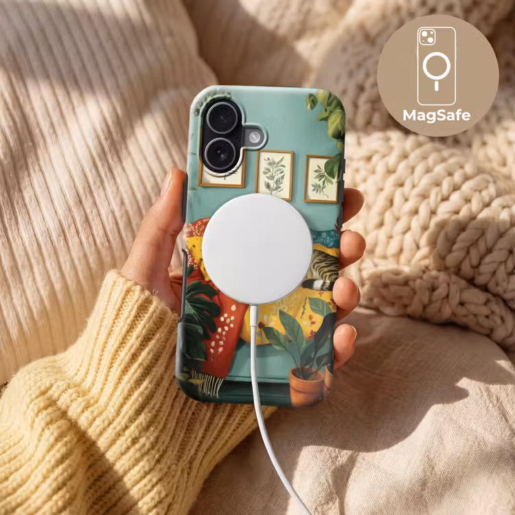Kat - Planten - Groen Toughcase MagSafe Apple iPhone 17 klein -USP_MagsafeV