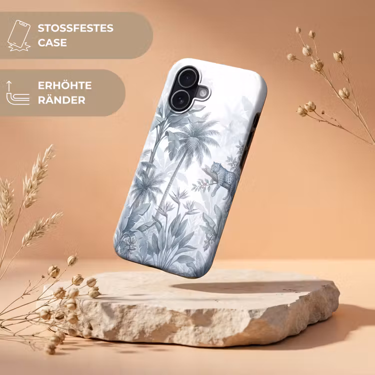 Kat - Tropisch bos - Modern - Grijs Toughcase MagSafe Apple iPhone 17 klein -USP_RandenV_DE