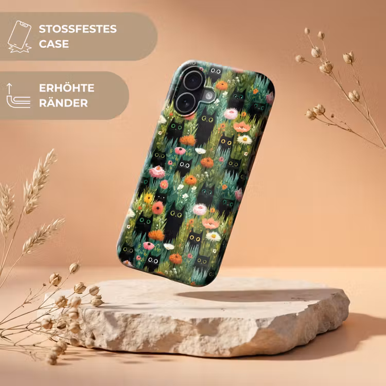 Katten - Bloemen - Kleurrijk Toughcase MagSafe Apple iPhone 17 klein 1017 -USP_RandenV_DE