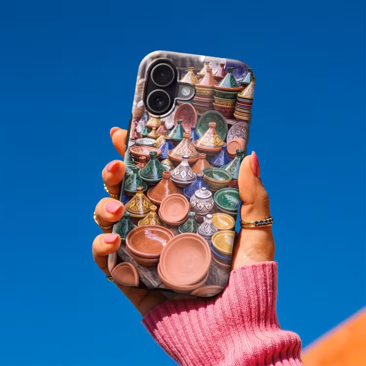 Handyhülle Toughcase - Keramik – Bunt – Muster - Aardewerk - Kleurrijk - Patroon Toughcase MagSafe Apple iPhone 17 klein