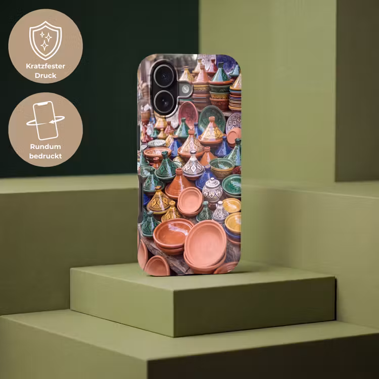 Handyhülle Toughcase - Keramik – Bunt – Muster - Aardewerk - Kleurrijk - Patroon Toughcase MagSafe Apple iPhone 17 klein