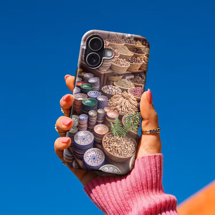 Handyhülle Toughcase - Keramik – Orientalisch – Farbenfroh - Aardewerk - Oosters - Kleurrijk Toughcase MagSafe Apple iPhone 17 klein