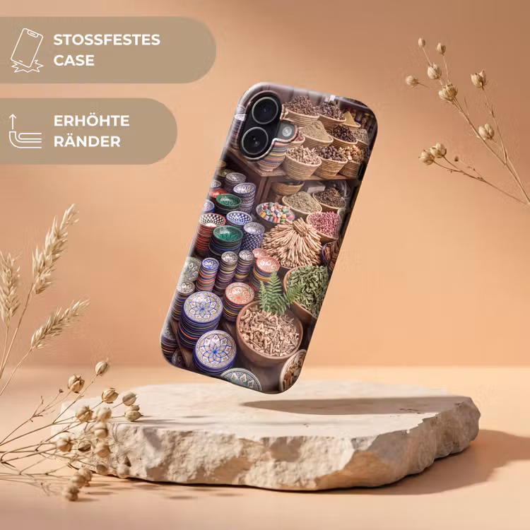 Handyhülle Toughcase - Keramik – Orientalisch – Farbenfroh - Aardewerk - Oosters - Kleurrijk Toughcase MagSafe Apple iPhone 17 klein