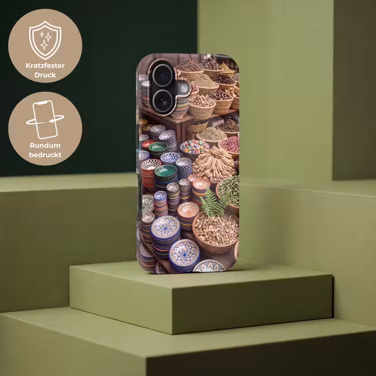 Handyhülle Toughcase - Keramik – Orientalisch – Farbenfroh - Aardewerk - Oosters - Kleurrijk Toughcase MagSafe Apple iPhone 17 klein