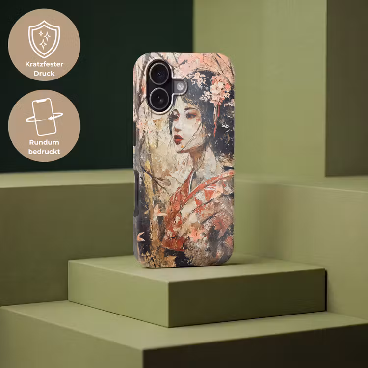 Kimono - Vrouw - kersenbomen Toughcase MagSafe Apple iPhone 17 klein -USP_PrintM_DE