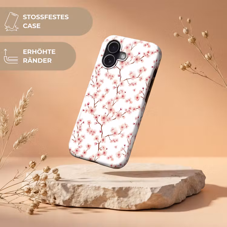 Kersenbloesem - Takken - Roze Toughcase MagSafe Apple iPhone 17 klein 1017 -USP_RandenV_DE