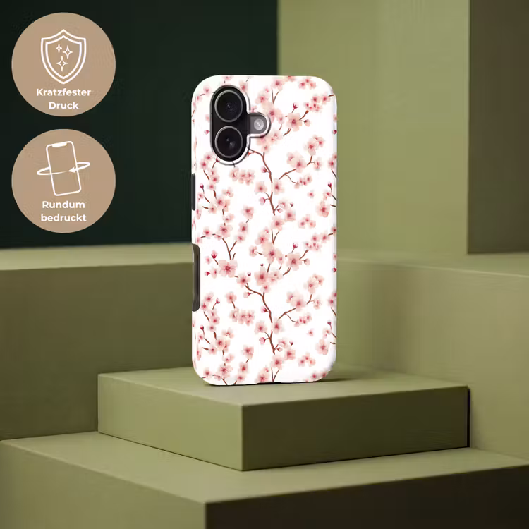 Kersenbloesem - Takken - Roze Toughcase MagSafe Apple iPhone 17 klein 1017 -USP_PrintM_DE