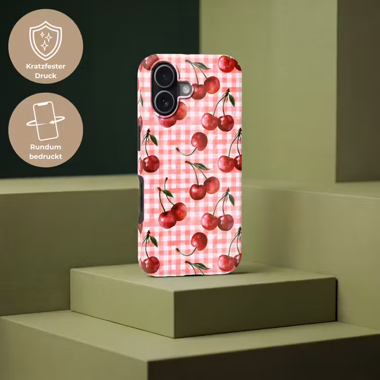 Kersen - Blokken - Rood Toughcase MagSafe Apple iPhone 17 klein 1017 -USP_PrintM_DE
