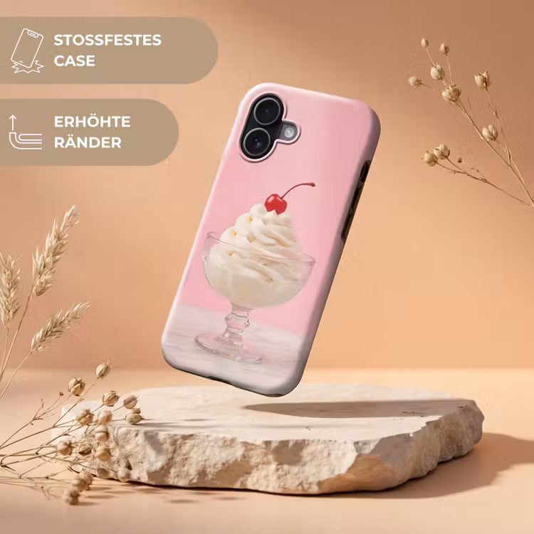 Kers - Slagroom - Roze Toughcase MagSafe Apple iPhone 17 klein -USP_RandenV_DE