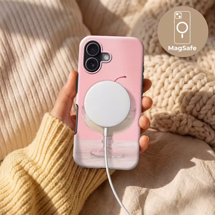 Kers - Slagroom - Roze Toughcase MagSafe Apple iPhone 17 klein -USP_MagsafeV