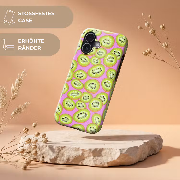 Kiwi - Speels - Groen Toughcase MagSafe Apple iPhone 17 klein 1017 -USP_RandenV_DE