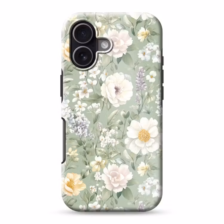 Klassiek - Bloemenpatroon - Kleurrijk Toughcase MagSafe Apple iPhone 17 klein 1017 -3d