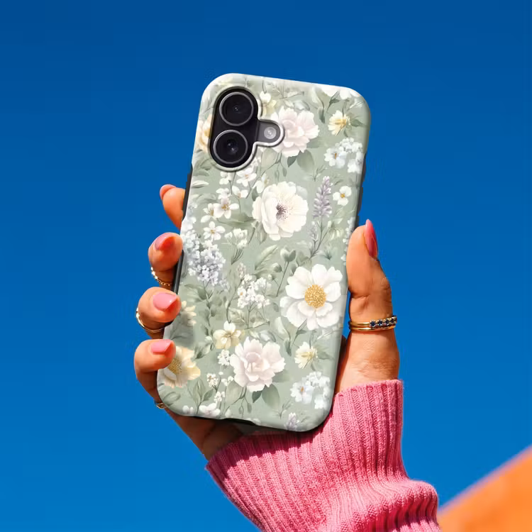 Klassiek - Bloemenpatroon - Kleurrijk Toughcase MagSafe Apple iPhone 17 klein 1017 -Sfeer1V