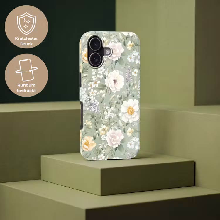 Klassiek - Bloemenpatroon - Kleurrijk Toughcase MagSafe Apple iPhone 17 klein 1017 -USP_PrintM_DE