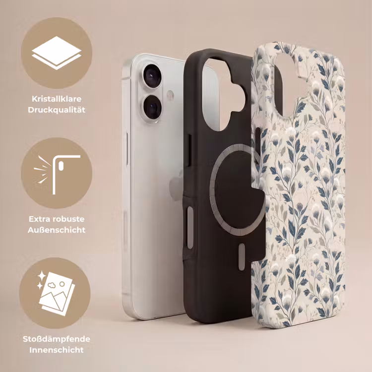 Klassiek - Botanisch - Kleurrijk Toughcase MagSafe Apple iPhone 17 klein 1017 -USP_Lagen_DE
