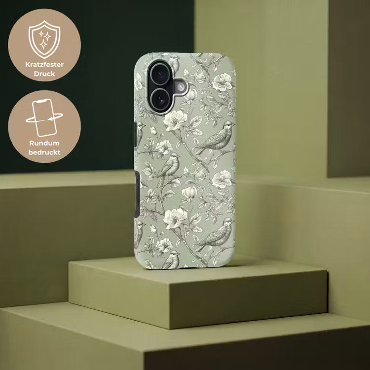 Klassiek - Botanisch - Groen Toughcase MagSafe Apple iPhone 17 klein 1017 -USP_PrintM_DE