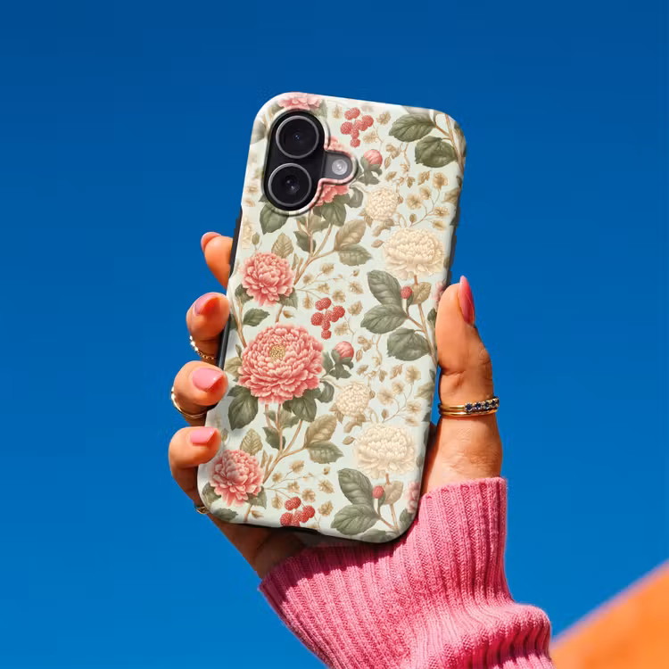 Klassiek - Botanisch - Veelkleurig Toughcase MagSafe Apple iPhone 17 klein 1017 -Sfeer1V