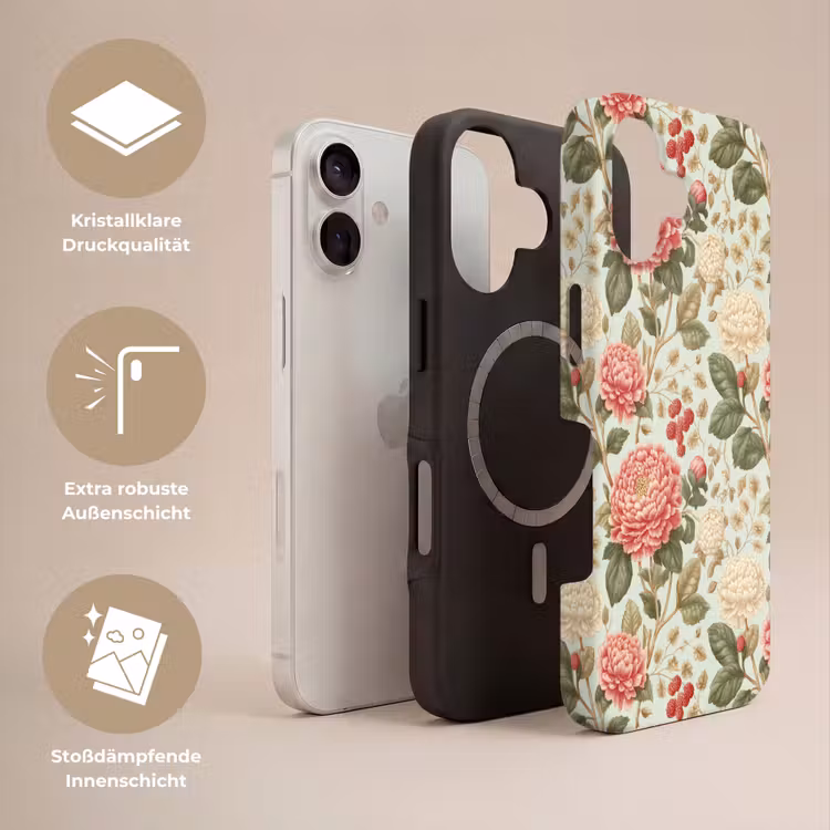Klassiek - Botanisch - Veelkleurig Toughcase MagSafe Apple iPhone 17 klein 1017 -USP_Lagen_DE
