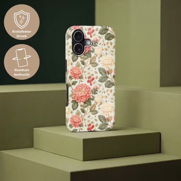Klassiek - Botanisch - Veelkleurig Toughcase MagSafe Apple iPhone 17 klein 1017 -USP_PrintM_DE