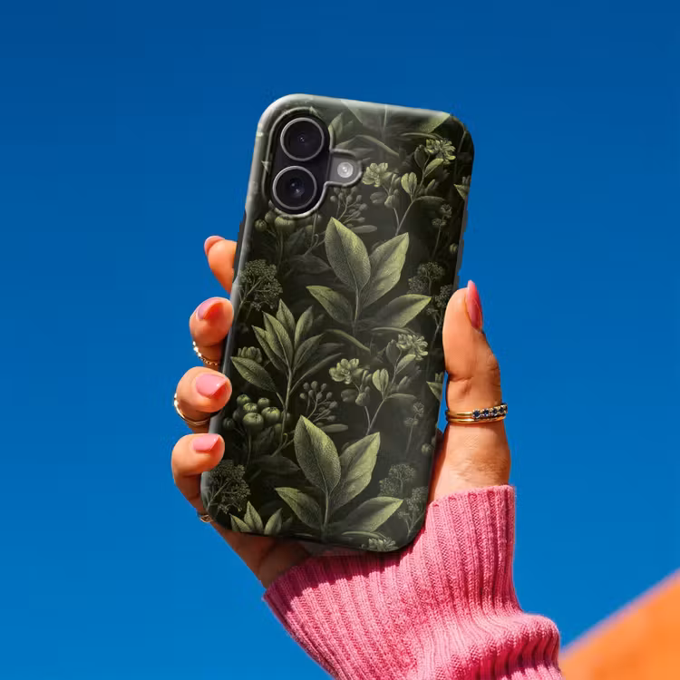 Klassiek - Donker - Botanisch - Planten Toughcase MagSafe Apple iPhone 17 klein 1017 -Sfeer1V