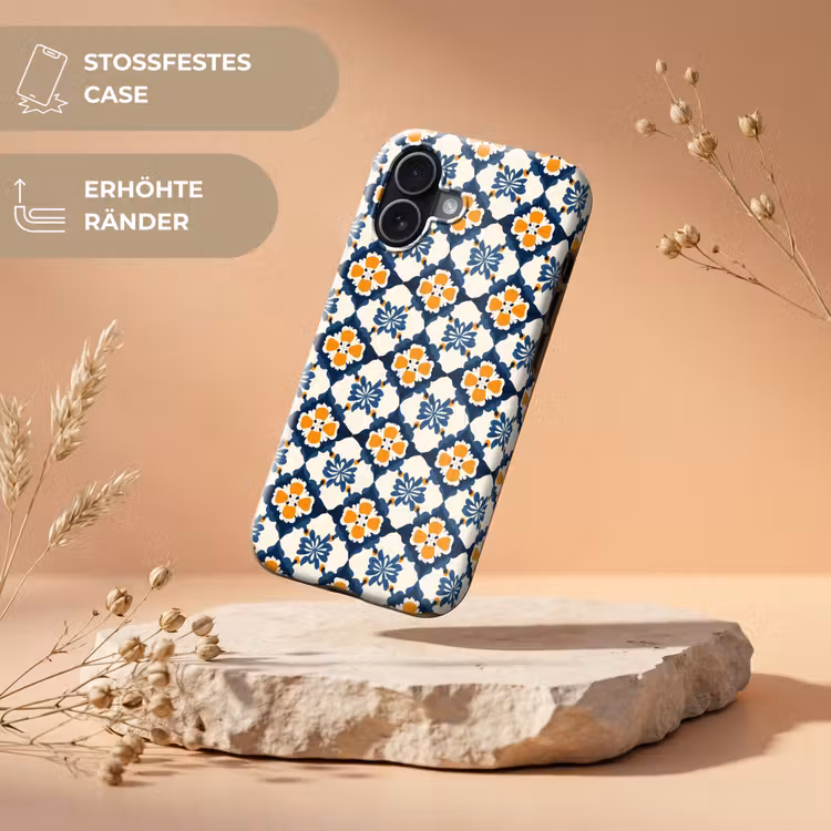 Klassiek - Geometrisch - Blauw Toughcase MagSafe Apple iPhone 17 klein 1017 -USP_RandenV_DE
