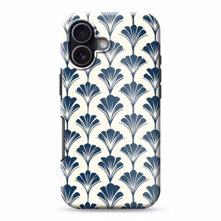 Klassiek - Motief - Blauw Toughcase MagSafe Apple iPhone 17 klein 1017 -3d