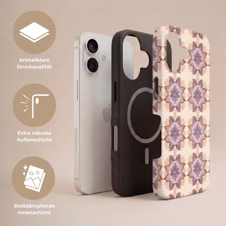 Klassiek - Patroon - Paars Toughcase MagSafe Apple iPhone 17 klein 1017 -USP_Lagen_DE