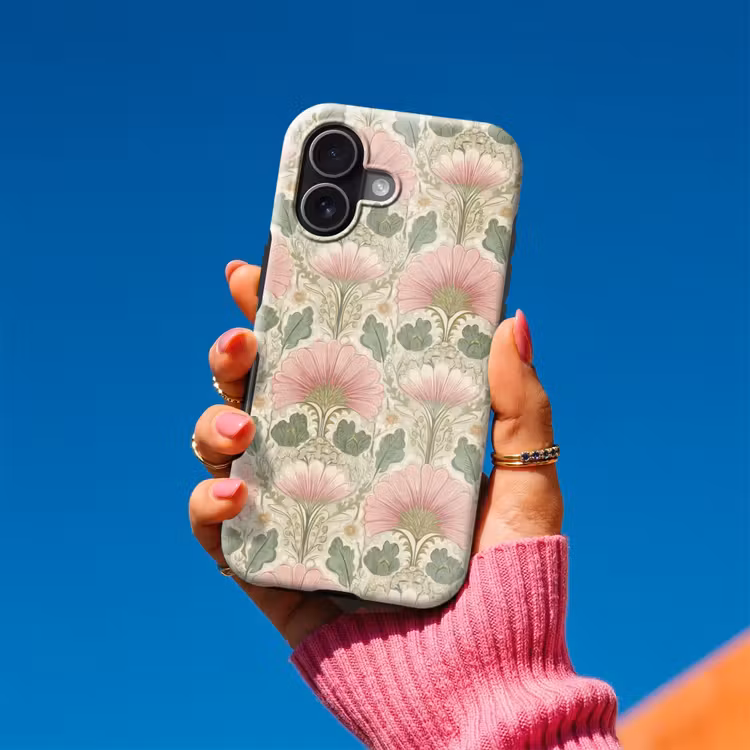 Klassiek - Patroon - Roze Toughcase MagSafe Apple iPhone 17 klein 1017 -Sfeer1V