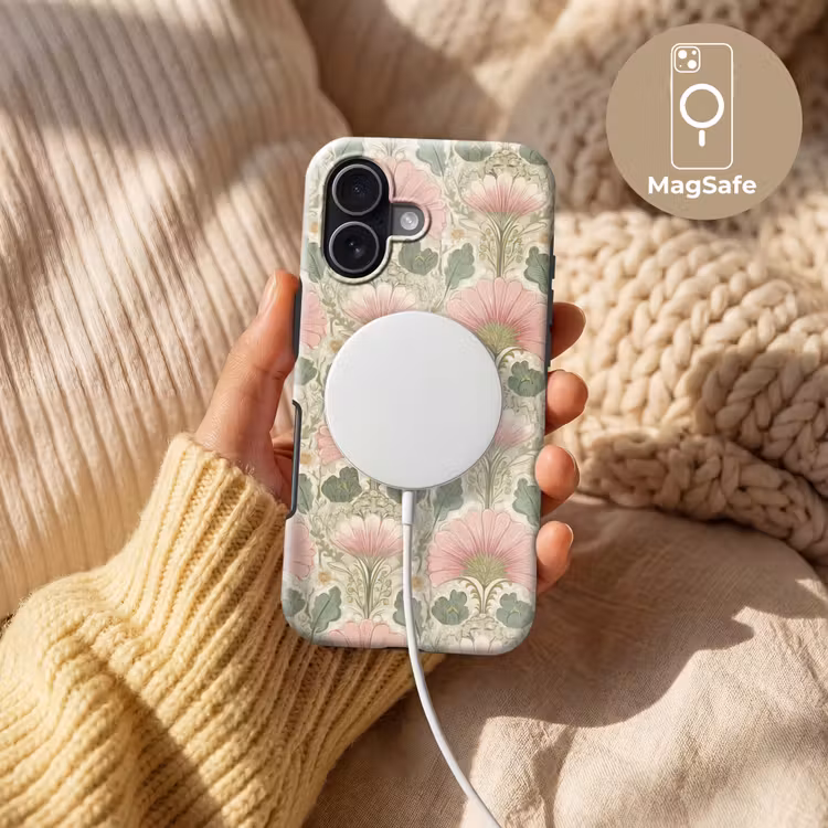Klassiek - Patroon - Roze Toughcase MagSafe Apple iPhone 17 klein 1017 -USP_MagsafeV