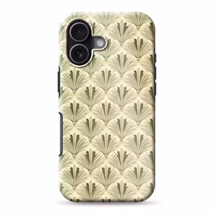 Klassiek - Waaier - Groen Toughcase MagSafe Apple iPhone 17 klein 1017 -3d