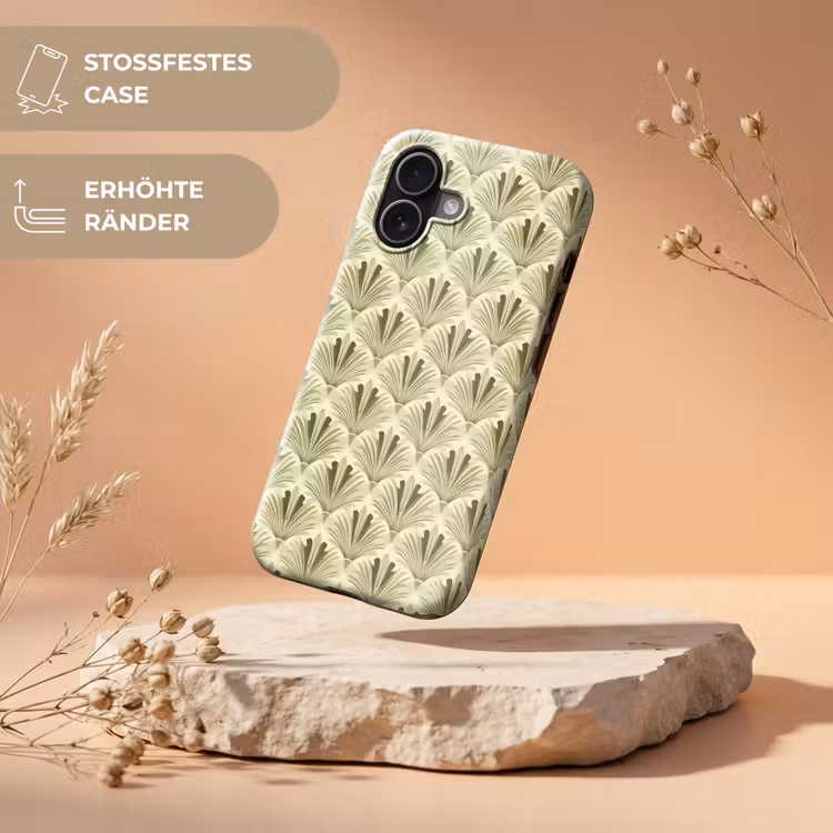 Klassiek - Waaier - Groen Toughcase MagSafe Apple iPhone 17 klein 1017 -USP_RandenV_DE