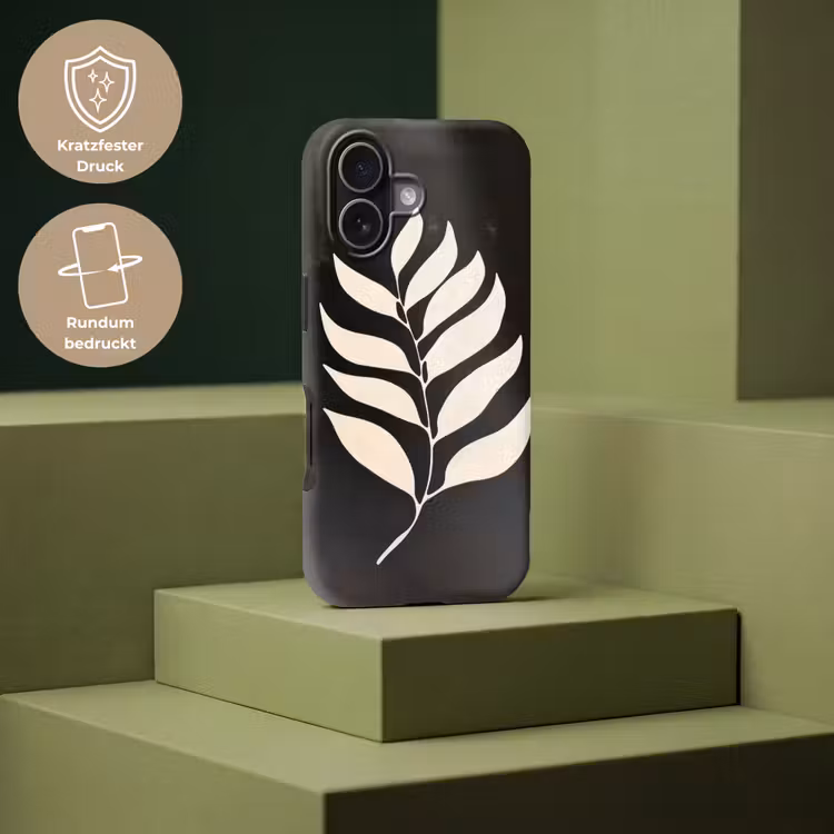 Blad - Wit - Minimalistisch Toughcase MagSafe Apple iPhone 17 klein -USP_PrintM_DE