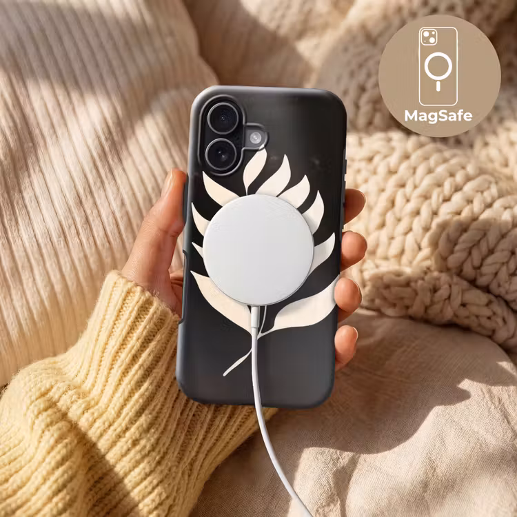 Blad - Wit - Minimalistisch Toughcase MagSafe Apple iPhone 17 klein -USP_MagsafeV