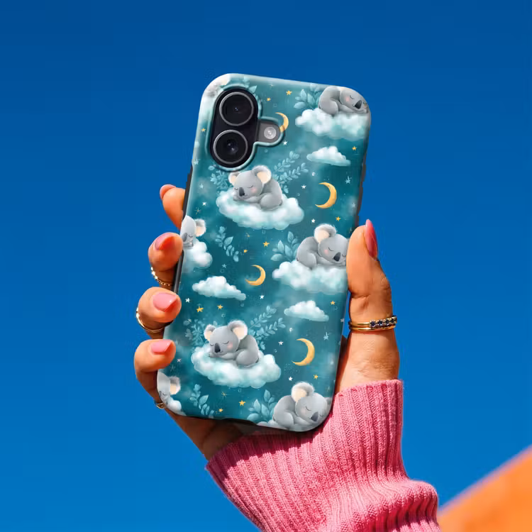 Koala's - Betoverend - Blauw Toughcase MagSafe Apple iPhone 17 klein 1017 -Sfeer1V