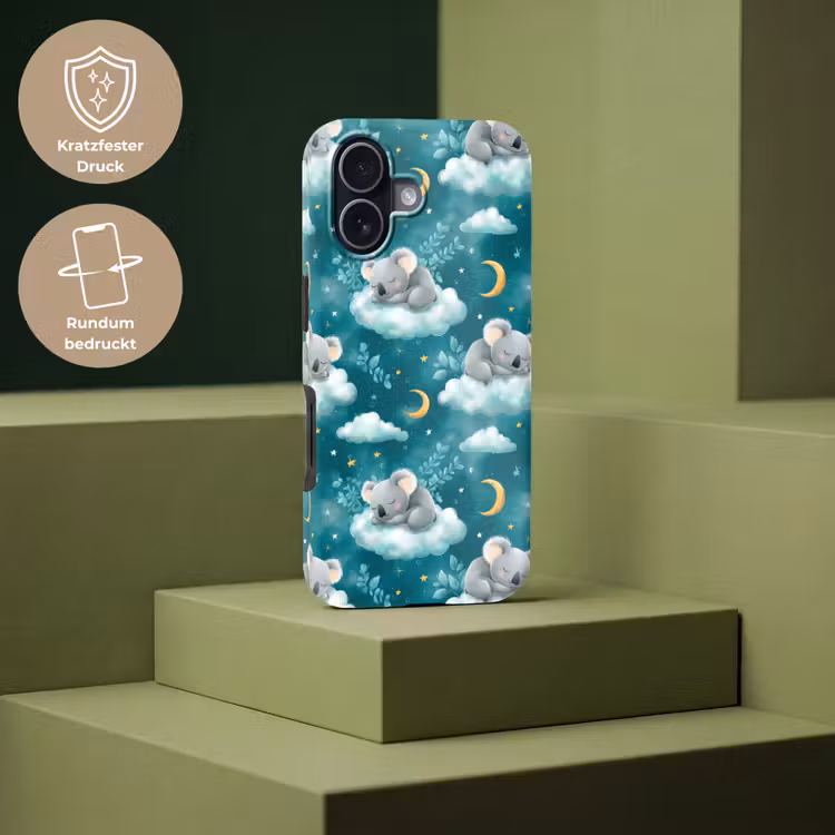 Koala's - Betoverend - Blauw Toughcase MagSafe Apple iPhone 17 klein 1017 -USP_PrintM_DE