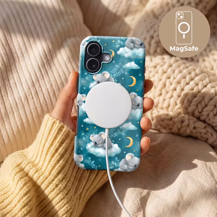 Koala's - Betoverend - Blauw Toughcase MagSafe Apple iPhone 17 klein 1017 -USP_MagsafeV