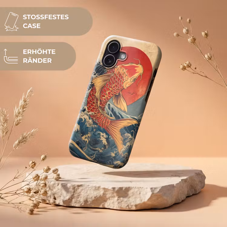 Koi - Zee - Golven - Zon Toughcase MagSafe Apple iPhone 17 klein -USP_RandenV_DE