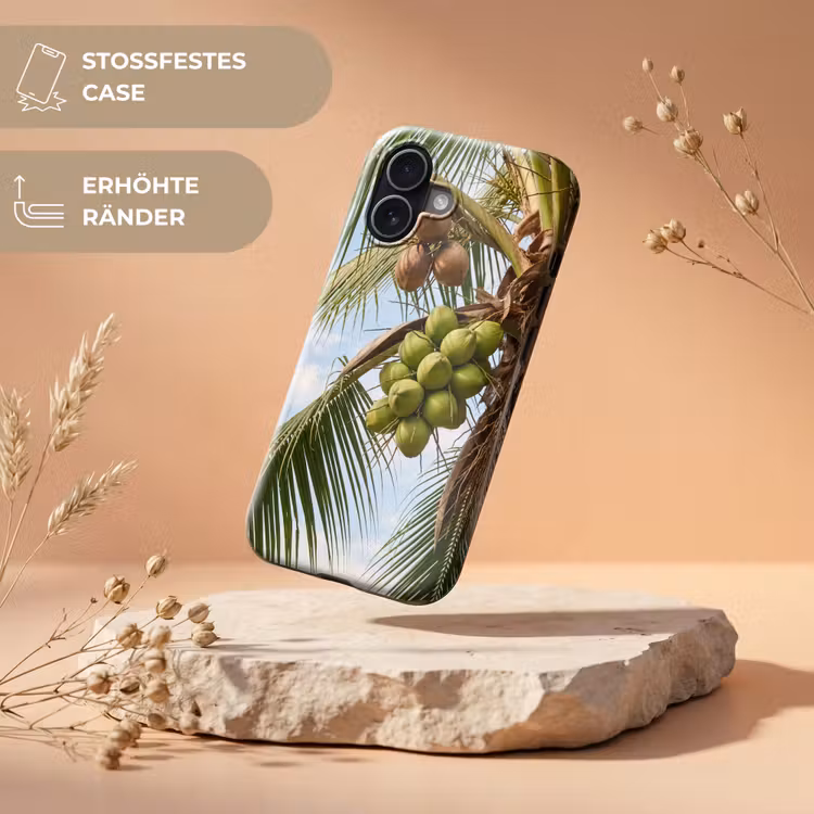 Kokosnoot - Boom - Tropisch - Natuur - Groen Toughcase MagSafe Apple iPhone 17 klein -USP_RandenV_DE