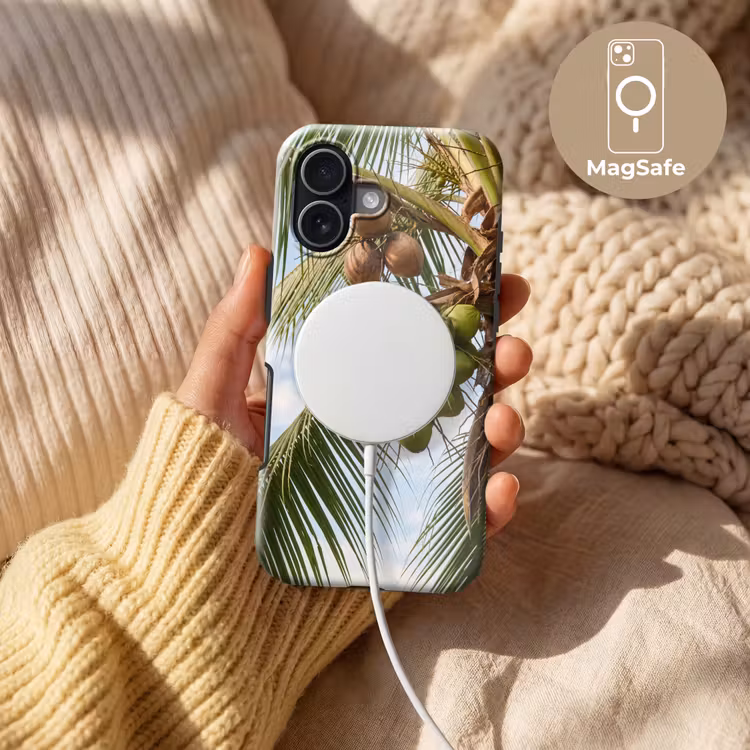 Kokosnoot - Boom - Tropisch - Natuur - Groen Toughcase MagSafe Apple iPhone 17 klein -USP_MagsafeV