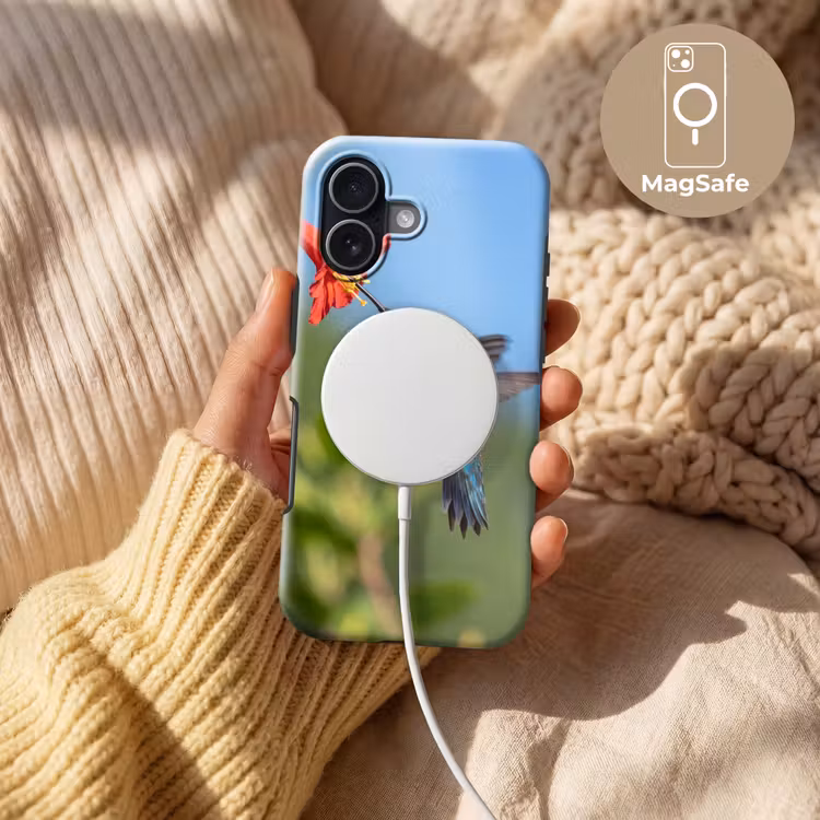 Kolibrie - Bloem - Natuur - Groen Toughcase MagSafe Apple iPhone 17 klein -USP_MagsafeV