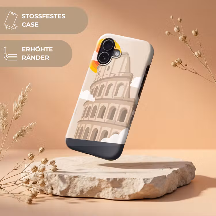 Colosseum - Zonsopgang - Rome - Architectuur - Beige Toughcase MagSafe Apple iPhone 17 klein -USP_RandenV_DE