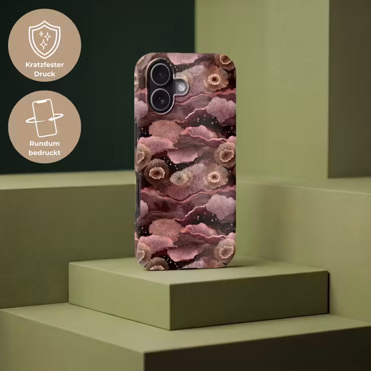 Koraal - Organisch - Roze Toughcase MagSafe Apple iPhone 17 klein 1017 -USP_PrintM_DE