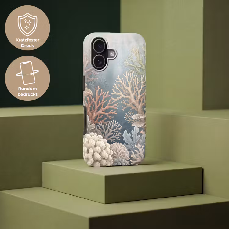 Koraal - Zeeleven - Onderwater - Illustratie - Natuur Toughcase MagSafe Apple iPhone 17 klein -USP_PrintM_DE