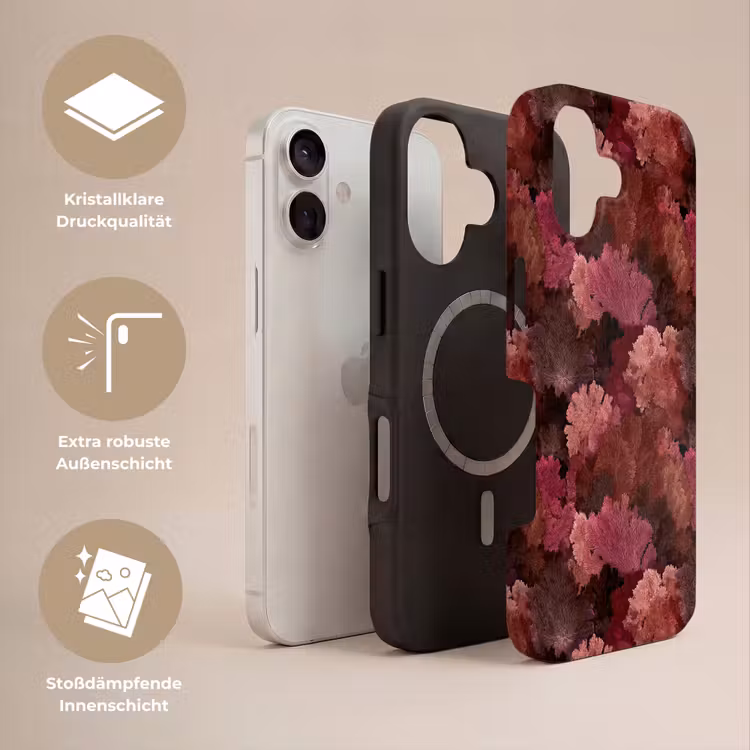 Koraal - Textuur - Kleurrijk Toughcase MagSafe Apple iPhone 17 klein 1017 -USP_Lagen_DE