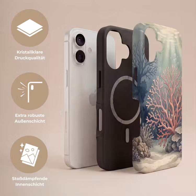 Koraal - Onderwater - Natuur - Roze Toughcase MagSafe Apple iPhone 17 klein -USP_Lagen_DE